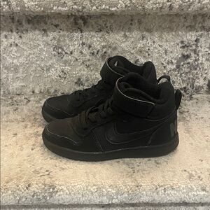 Nike Kids Black High-Top Sneakers